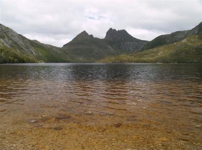 The twin peaks of Cradle Mountain