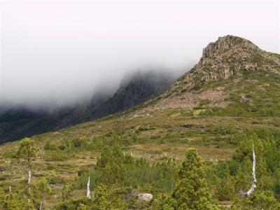 Mt Ossa in cloud