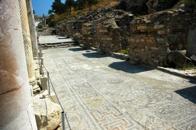 Mosiac sidewalk - ancient Ephesus