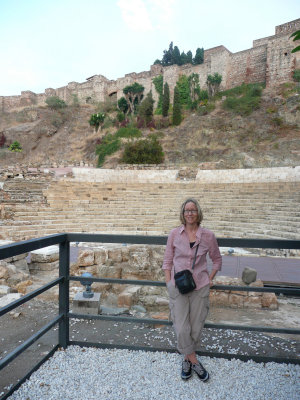 Anne at the amphitheatre