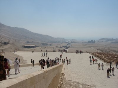 view from Queen Hatshepsut's Temple