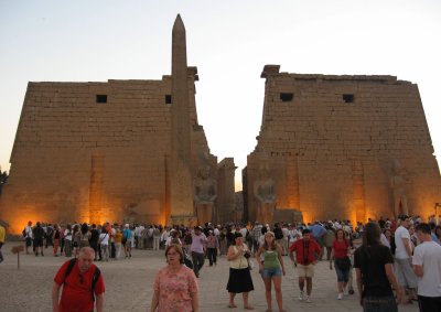 Luxor Temple at sunset