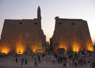 Luxor Temple at sunset