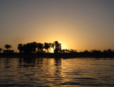 sunset from the felucca