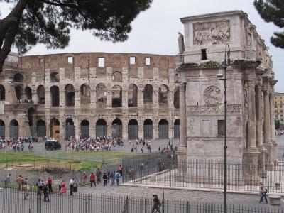 Colosseum, Arch of Constantine, Palatine Hill