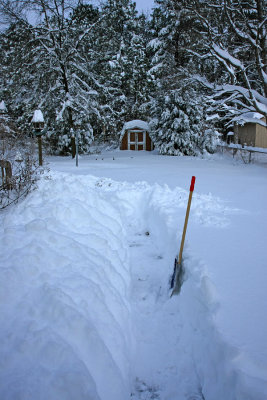 I hate shoveling snow:(