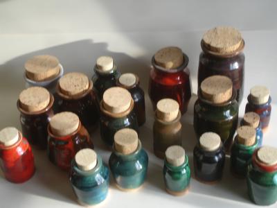 20 corked jars