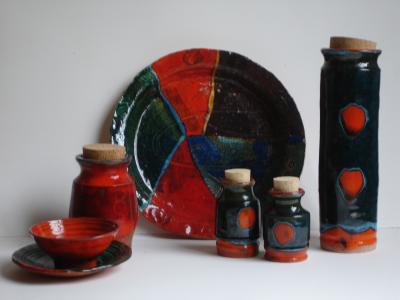 jars bowl platter and plate