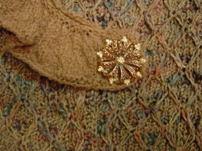 Beige varigated cotton-rayon cardigan #80