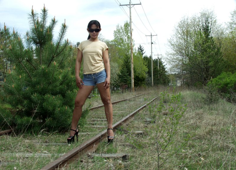 Eve Ready To Work On The Railroad...