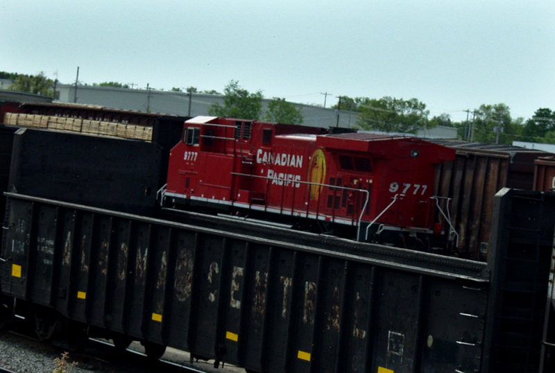 Not The Best Photo...But It's The First Canadian Pacific Engine I've seen.
