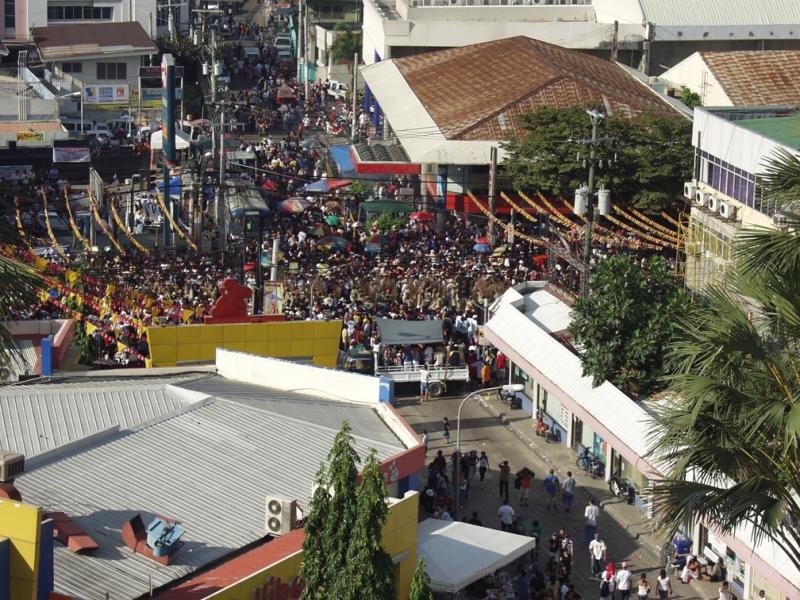 View Of The Parade From Hotel Rooftop