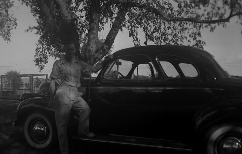 My Father and his 1940 Chev Coupe