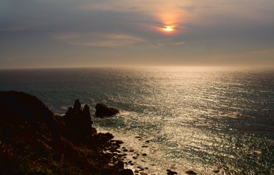 Sunset around San Simeon