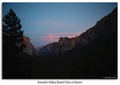 Tunnel View at Sunset
