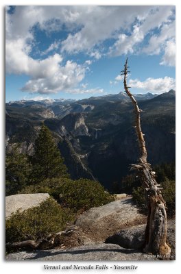 Vernal and Nevada Falls from Glacier Point