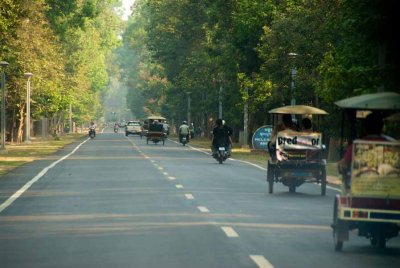 The road to Angkor Wat Cambodia
