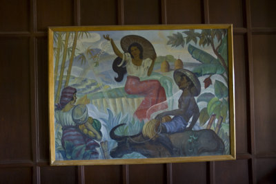 original painting near staircase wall-8
