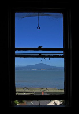 View of Mt.Tamalpais through  the Captain's cabin window .. 4899