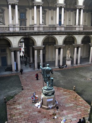 Pinacoteca di Brera,  courtyard .. A1606