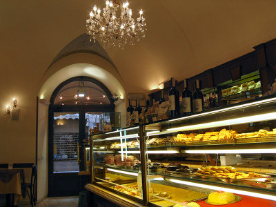 Bar Sensi Pasticceria, interior, cookie and pastry counter ..   A3997.jpg