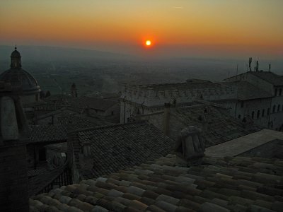 Sunset over Assisi .. A4010