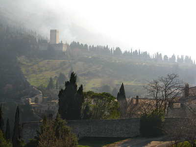 View of the Rocca Minore from the Rocca Maggiore .. A4033