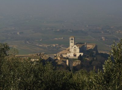 View of San Francesco from the Rocca Maggiore .. A4038