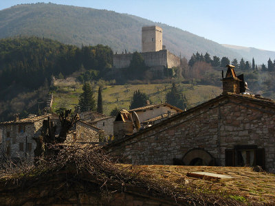 View of the Rocca Minore from the Rocca Maggiore .. A4226