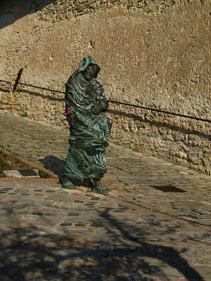 Santuario di San Damiano, bronze sculpture of St. Francis .. A4050