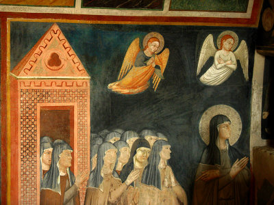Santuario di San Damiano, fresco from the cloister .. A4056.