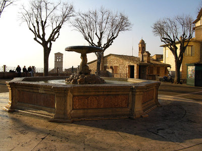 The Piazza Santa Chiara, closeup ..  A4070