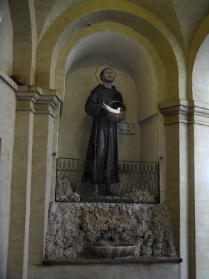 Statue of Saint Francis with the Doves, closeup .. A4117