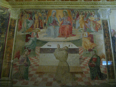 In the Capella delle Rose,fresco by Tiberio of Assisi (1506-1516) .. A4125