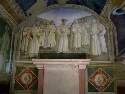 In the Capella delle Rose,fresco by Tiberio of Assisi (1506-1516) .. A4128