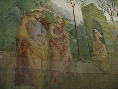 In the Capella delle Rose,fresco by Tiberio of Assisi (1506-1516) .. A4129