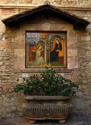 Annunciation in tile .. A4137