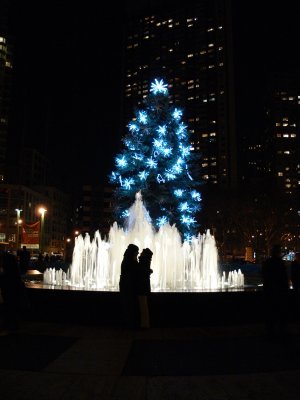 Lincoln Center at night - Christmas Time
