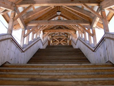 Stairs to the Covered Bridge