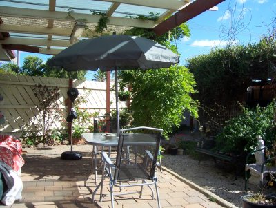 Ready to relax on the patio