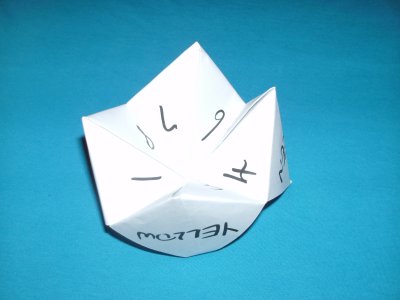 We made these in my schooldays to tell fortunes, make predictions etc.