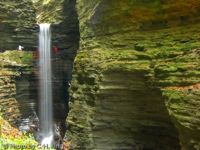 Cavern Cascade Falls - Watkins Glen State Park