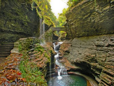 Rainbow Falls - Watkins Glen State Park