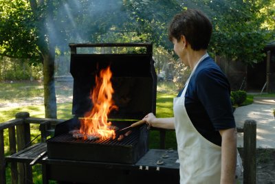 Sue on the Grill