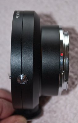 Unmodified Pentax lens to EOS adapter