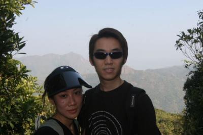 May and Ashley on the way up Pat Sin Leng