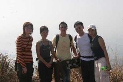 Yvonne, Carrie, Jacky, Khanh, and Joyce at Hsien Ku Fung