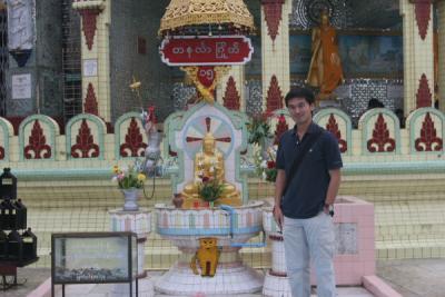 Khanh at his Day at Kaba Aye Pagoda