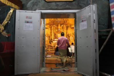 Bank-like Vault Doors inside Kaba Aye Pagoda
