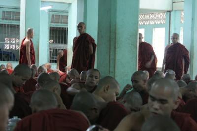 Monks Waiters at Kyakhat Wine Monastery